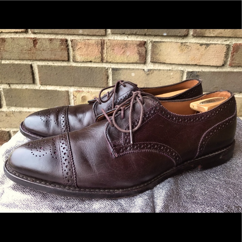 Allen Edmonds Brown Leather Oxford Dress Shoes